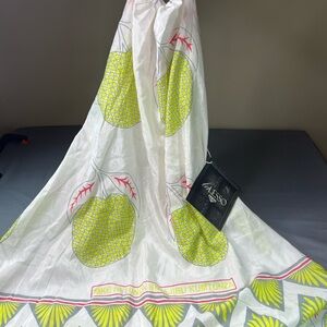 Alesso Silk Cotton Hi-low Dress | Size M | Fruit Print | NWT | Italian Resort